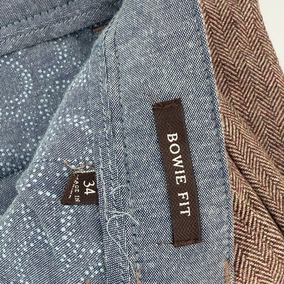 Jachs Men's Tan brown tweed wool blend pant Bowie fit - Picture 4 of 6